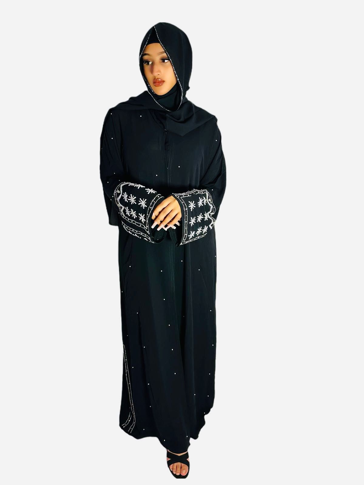 Star Embroidery Abaya