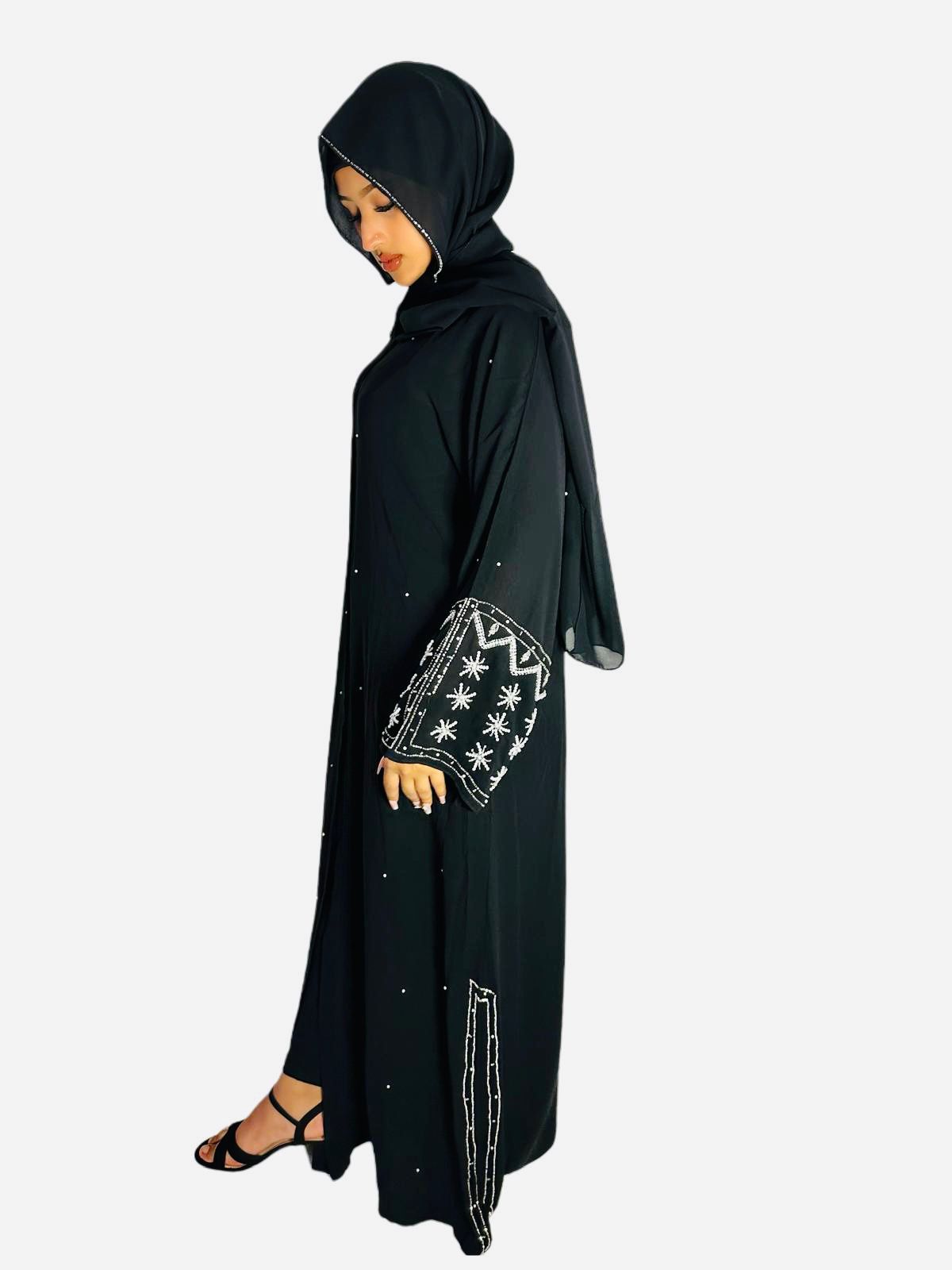 Star Embroidery Abaya