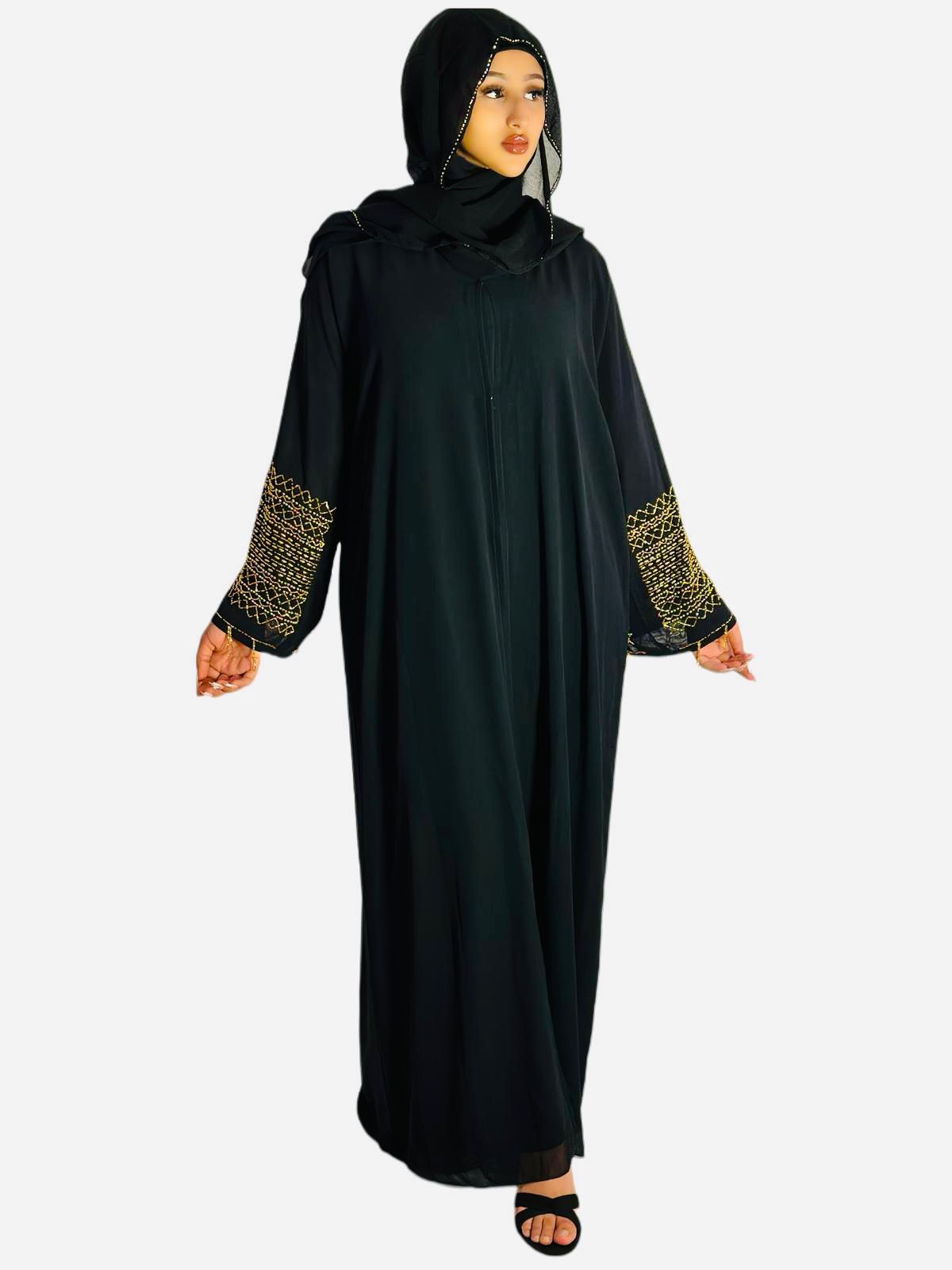 Gold Accent Abaya