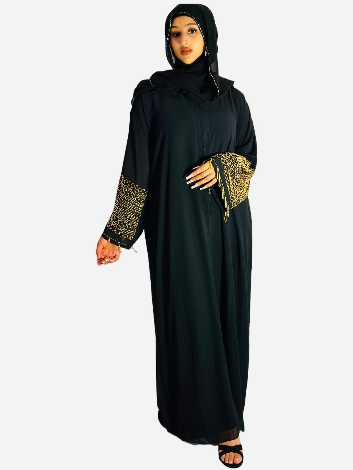 Gold Accent Abaya