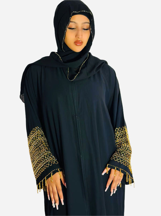 Gold Accent Abaya