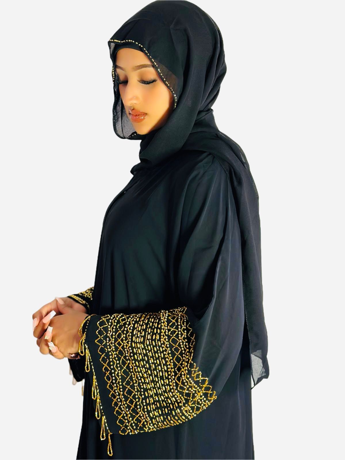 Gold Accent Abaya
