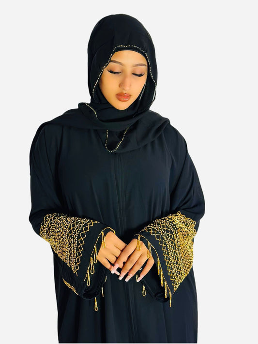 Gold Accent Abaya