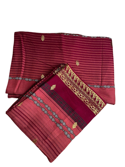 Elegant Maroon Floral Dirac Set